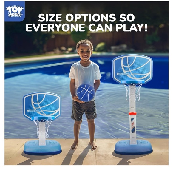 NWT Toy Life Swimming pool adjustable hoop set w/2 adjustable settings & 2 nets - Picture 6 of 11